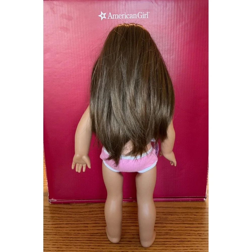 American Girl Doll Sleep Over bundle: Truly Me Doll Brown Hair Brown Eyes PJ etc